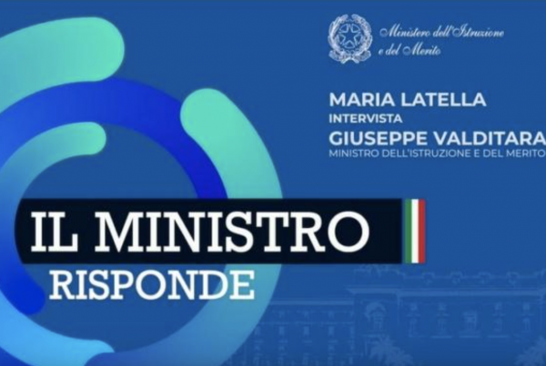 IL MINISTRO RISPONDE: INTERVISTE SETTIMANALI AL MINISTRO VALDITARA SULL’ATTUALITÀ SCOLASTICA