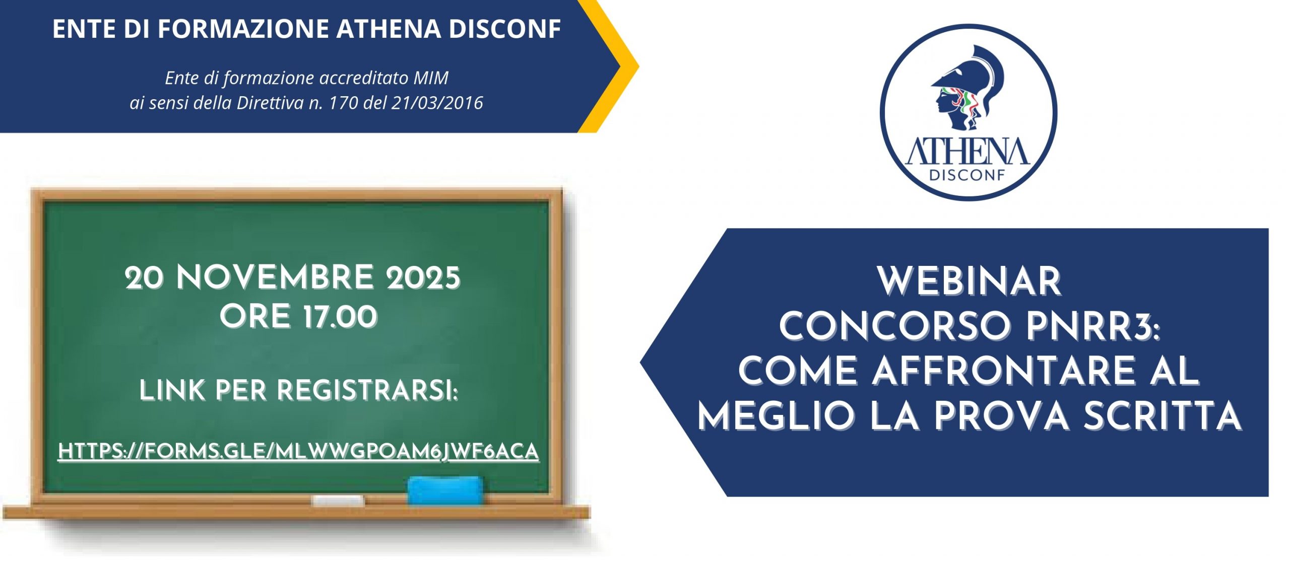 WEBINAR “CONCORSO PNRR3: COME AFFRONTARE AL MEGLIO LA PROVA SCRITTA” – 20 NOVEMBRE 2025 ORE 17.00